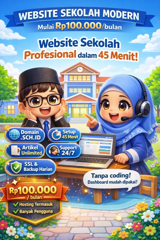 Website Sekolah Profesional Untuk Sekolah Dasar - Gambar 1