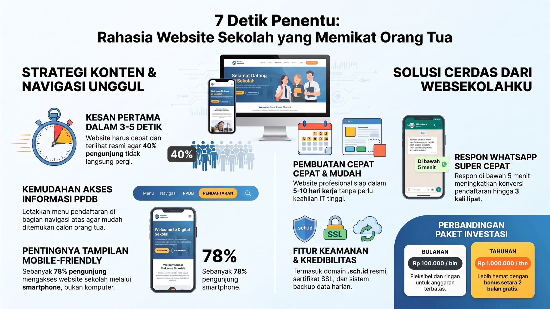 Apa yang Dilihat Calon Orang Tua Saat Membuka Website Sekolah? Ini 7 Hal yang Paling Menentukan