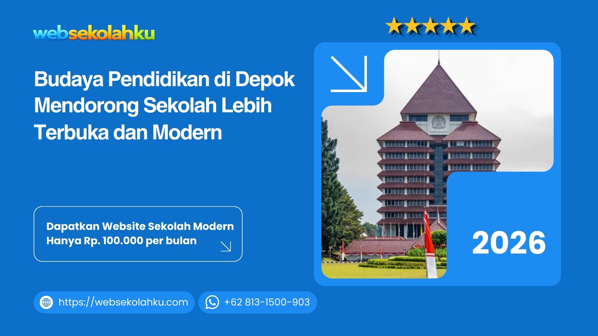 Budaya Pendidikan di Depok Mendorong Sekolah Lebih Terbuka dan Modern