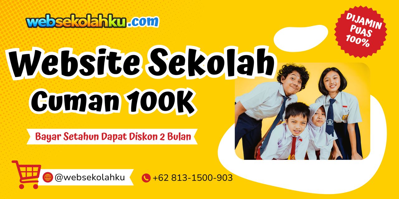 Jasa Web Sekolah Hanya Rp 100.000