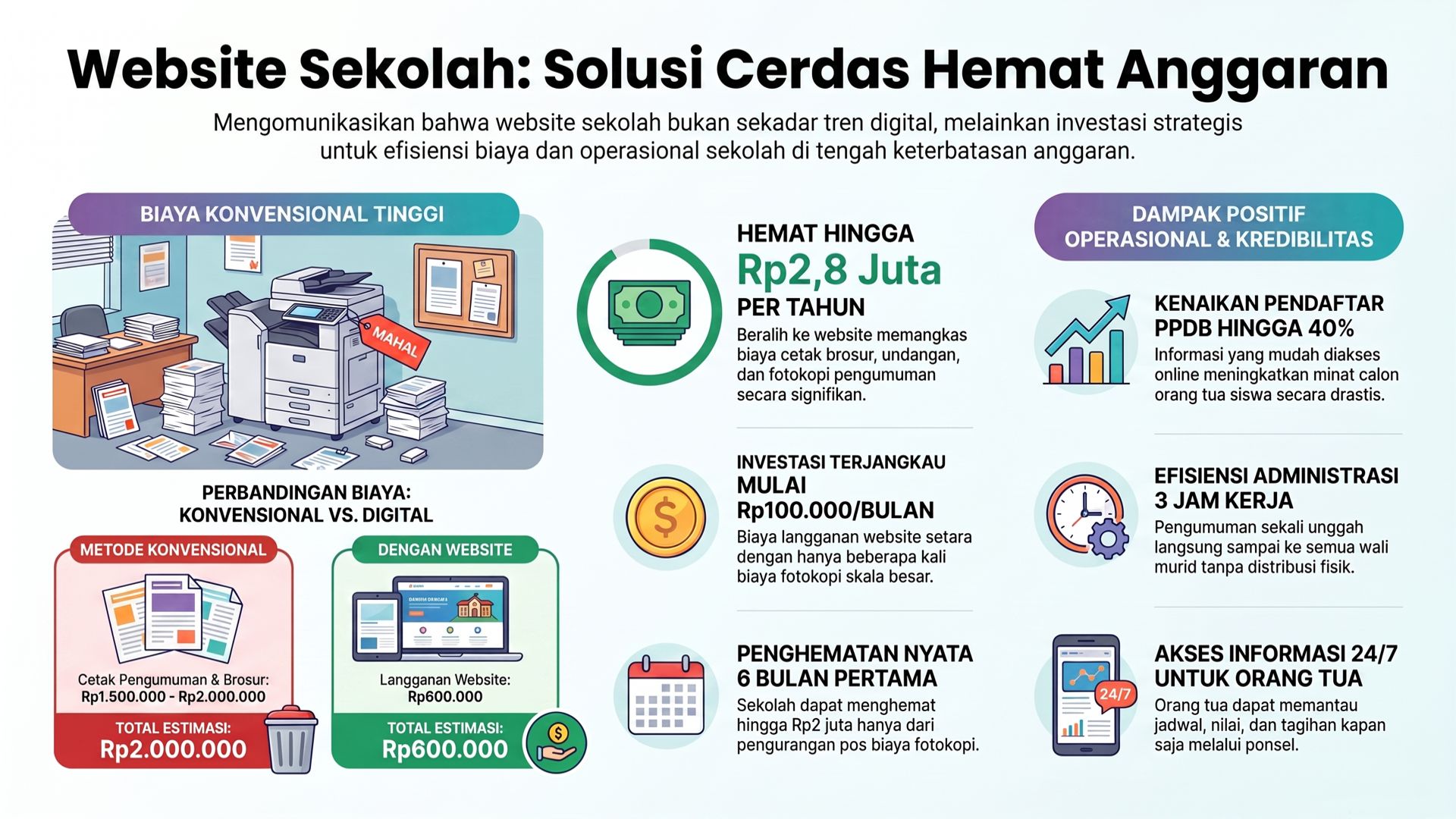 Mengapa Website Sekolah Justru Penting Saat Anggaran Terbatas