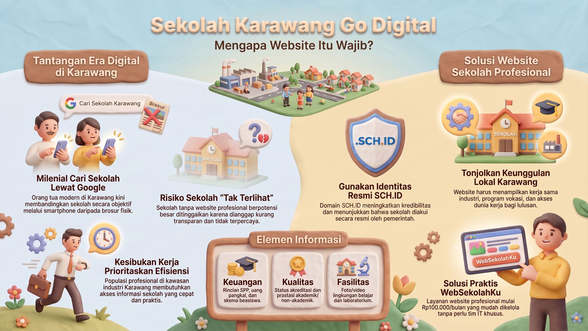 Infografis Sekolah Karawang Go Digital