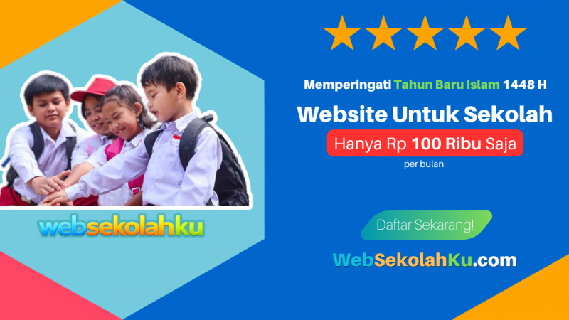 Paket Website Sekolah Terjangkau dan Tanpa Biaya Setup Awal