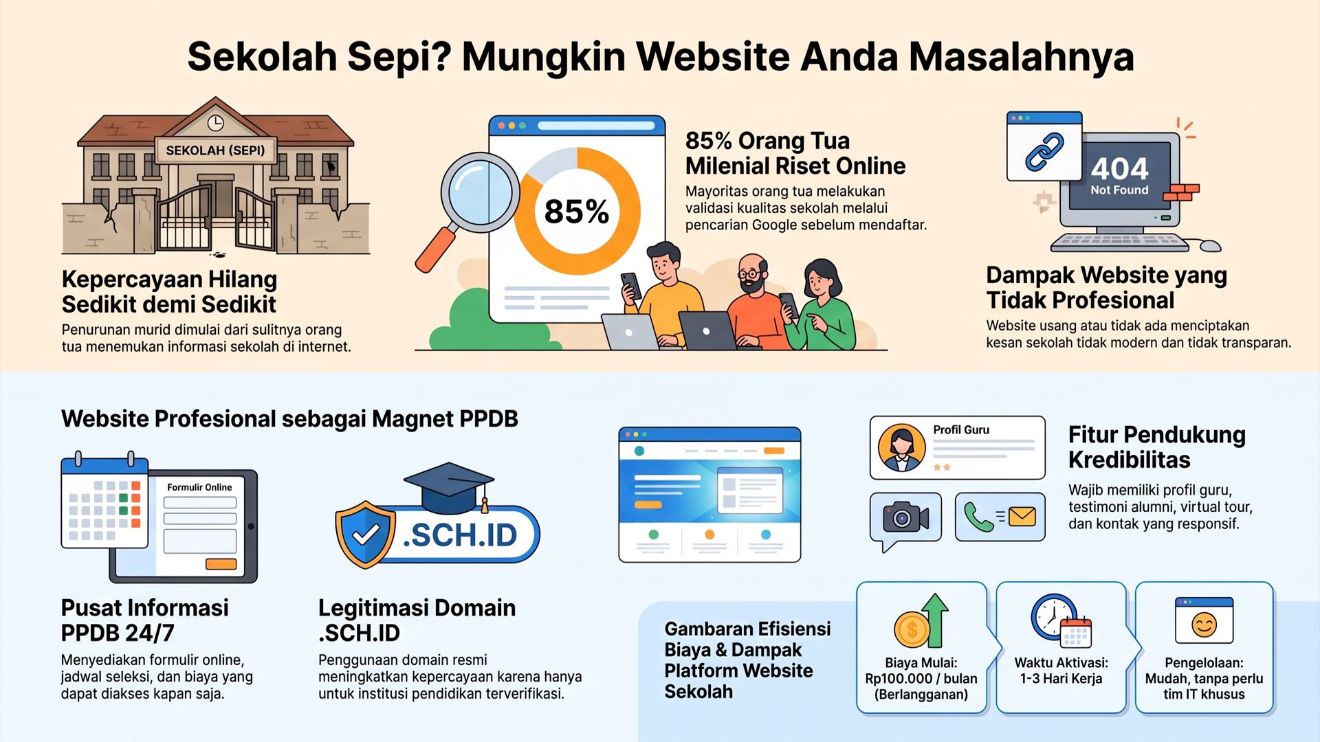 Sekolah Tidak Kehabisan Murid dalam Semalam, Tetapi Karena Kehilangan Kepercayaan Sedikit demi Sedikit