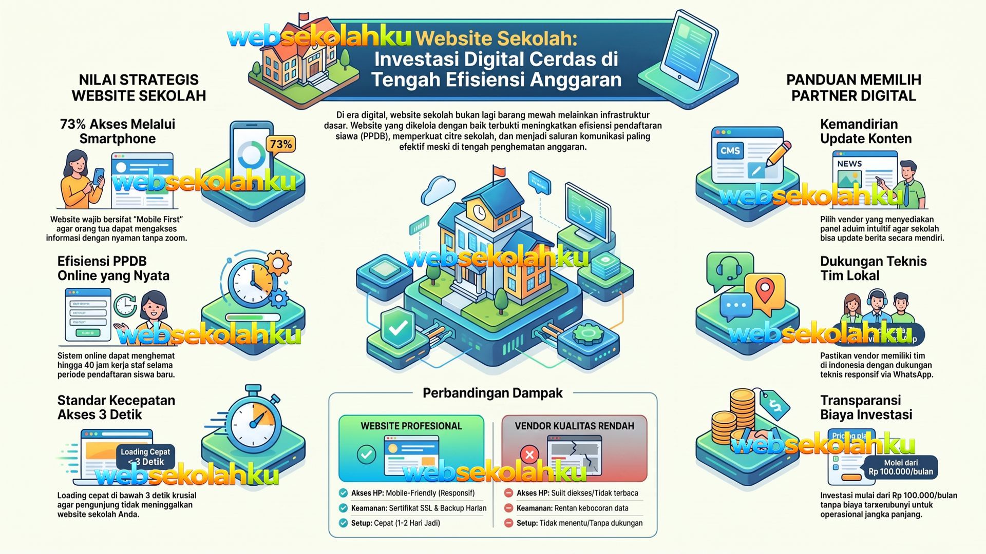 Website Sekolah: Investasi Digital yang Tetap Relevan di Tengah Efisiensi Anggaran