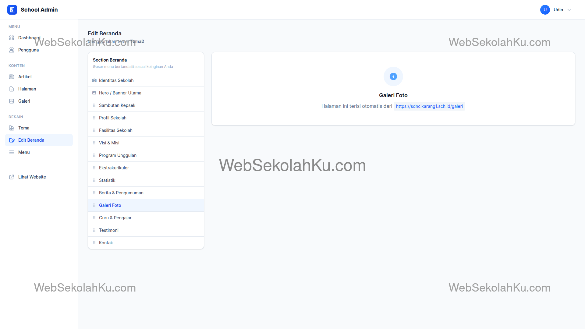 Panduan Website Sekolah - Galeri Foto