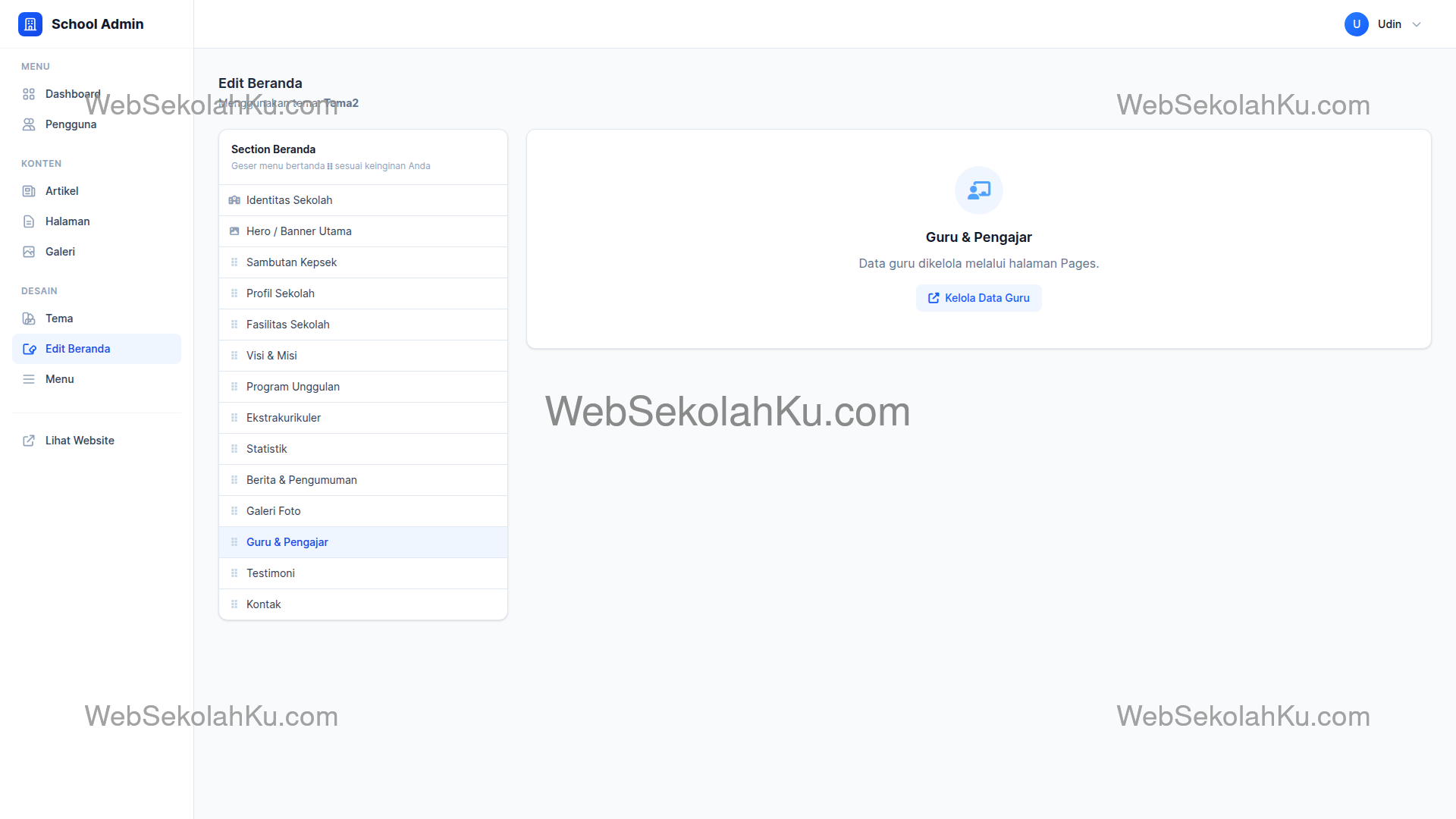 Panduan Website Sekolah - Guru & Pengajar