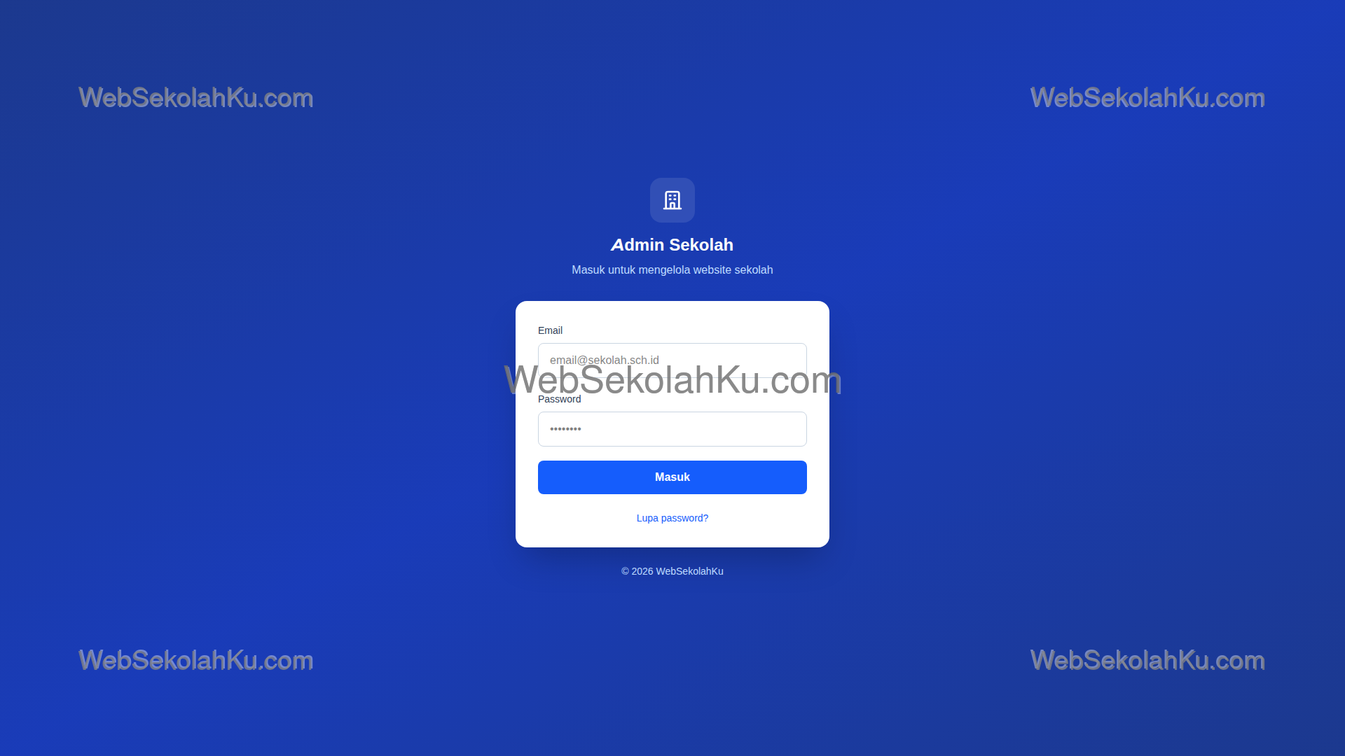 Panduan Website Sekolah - Logout